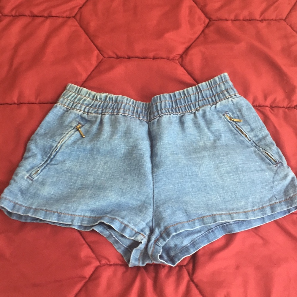 Linen short jeans
